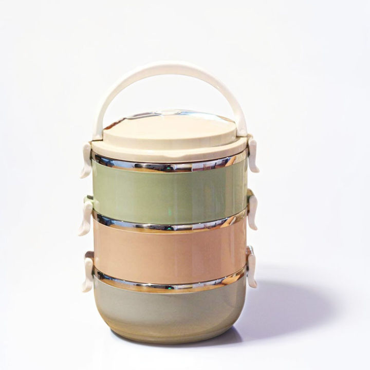 Meerubs Collection 3 Layer Lunch Box Stackable Food Grade Container