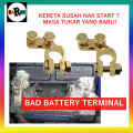 2pcs Battery Terminal Clamp For Backhoe, Excavator, Truck, Marine, Cars, Tractor, Forklift, Machine - Kepala Bateri Kereta , Lori, Mesin, Trektor. 