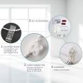 LUCKUP Easy Fix Zebra Roller Blind Day and Night Blinds Curtains with Install Accessories 24''x 89'' 1Pack. 