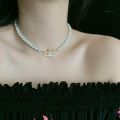 sinana VIVIENNE WESTWOOD Retro Planet Pearl Short Necklace Female Wedding Jewelry Ins Style Luxury Choker Chain For Women Girls Birthday Gift. 
