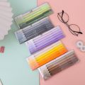 3/6Pcs 0.5mm Featured Plastic Gel Pen Morandi Color Box Black Ink Quick Dry Painting Pens Student Stationery Office School Supplies. 