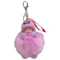 Pendant Keychains Ornamental Knitted Hat Wear Baby Key Ring. 