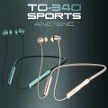 Faster TG-340 Magnetic Neckband Wireless Bluetooth Earphones- Wireless Sports Bluetooth Earphones Earbuds with ANC and ENC- InEar Wireless Neckband Headphones- InEar Bluetooth Headphones. 