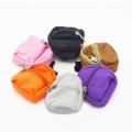 SF Labubu BJD doll small rag doll double zipper school bag doll coin purse backpack. 