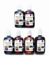 Pack Of 6 - Color Bottles for Inkjet Printer C M Y K Lc Lm Geonlinepk - 100Ml -. 