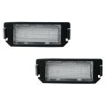For Hyundai Veloster License Plate Light-2 * LED License Plate Lights-Black & white. 