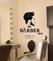 Sabnas - 2 X 2 Feet - The Barber Shop Wall Decal Sticker Vinyl Wall Decor Stickers For Boys hair salon Parlors make up room fashion - Black color. 