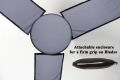 Pack of 06 Fan Cover Set - Ceiling Fan Blades & Motor Washable and Dust Proof Cover Grey. 
