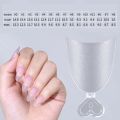120pcs Frosted Super Short Half Cover Nail Tips Oval Coffin False Acrylic Nails Artificial Tips with Handle for Small Nail Bed. 