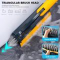 Bathroom Cleaning Brush with Wiper 2 in 1 Tiles Cleaning Brush Floor Scrub Bathroom Brush with Long Handle 120° Rotate Bathroom Floor Cleaning Brush Home Kitchen Bathroom Cleaning Accessories (Multicolor). 