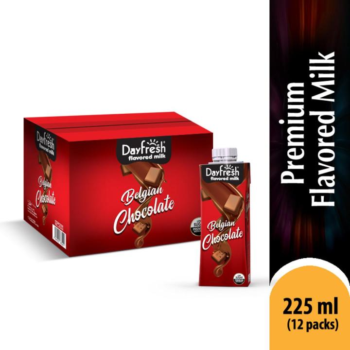 Pack of 12 Dayfresh Belgian Chocolate Flavored Milk 225ml