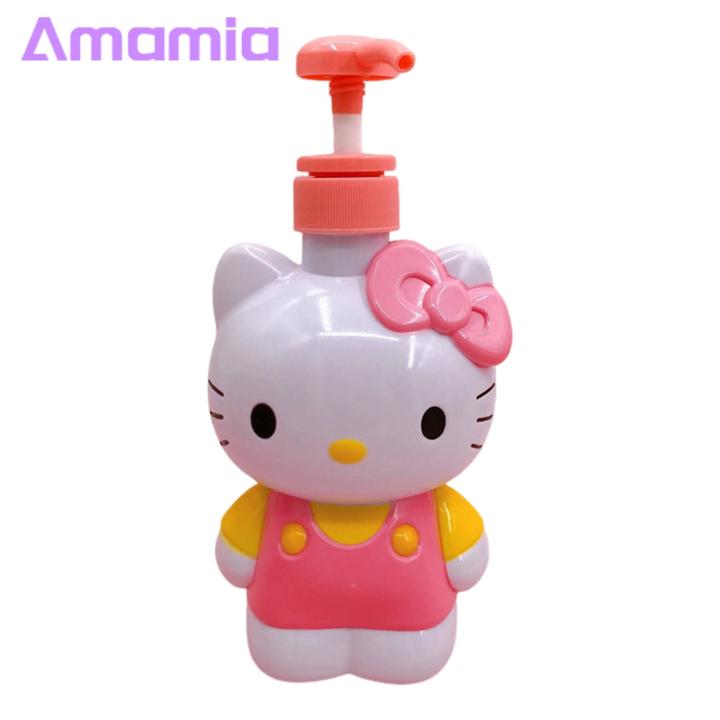 Cartoon Soap Dispenser Adorable Cartoon Cat Soap Dispenser 500ml Refillable Pump Bottle for Shower Gel Shampoo Storage Cute Bathroom Accessory for 500ml Cat Standing Shampoo Dispenser