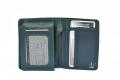Slim Genuine Leather Wallet for Men- Green Color. 