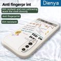 dienya For Huawei P20 Pro Case Fashion Cool Words Thin New Design Leather Soft Back Cover Camera Protection Cases Shockproof Casing. 