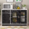 2 Mtr Roll Wall Paper Waterproof Heat Resistant Self Adhesive Black Marble Design Anti Oil Kitchen Wallpaper Marble Sheet for Kitchen Furniture Stickers PVC Wallpaper  Cabinets Gloss Film Vinyl 45x200 cm Marble Wall Sticker Sheet. 