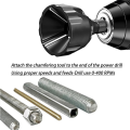 1 Piece Hex-Shank Deburring External Chamfer Tool Quick Release Deburring Chamfering Drill Bit Bolt Black Deburring Tool Fits 3-20mm. 