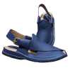 Peshawari Chappal Made Blue Leather Latest Fashion Design 2024 for Men. 