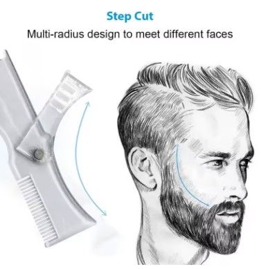 5%20In%201%20Men%20Beard%20Modeling%20Ruler%20Shaping%20Styling%20Template%20Comb%20Rotatable%20Men'S%20Beauty%20Tool%20For%20Hair%20Trimming%20Moustache%20Barber%20-%20Image%204