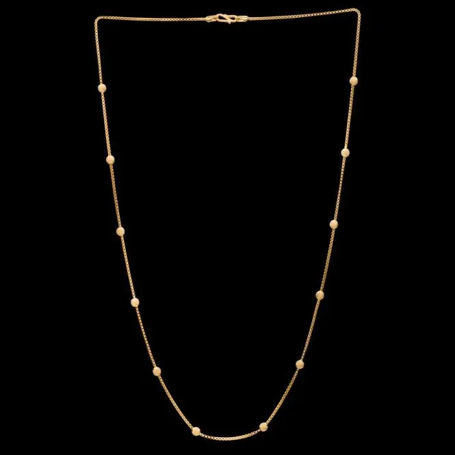 Women%20Gold%20Bead%20Chain%20Necklace,%20Solid%20Gold%20Chain%20Necklace,%20Unique%20Gold%20Chain%20Necklace,%20Gold%20Chain%20Beaded%20Necklace%20For%20Women%20&%20Girls%20-%20Image%204