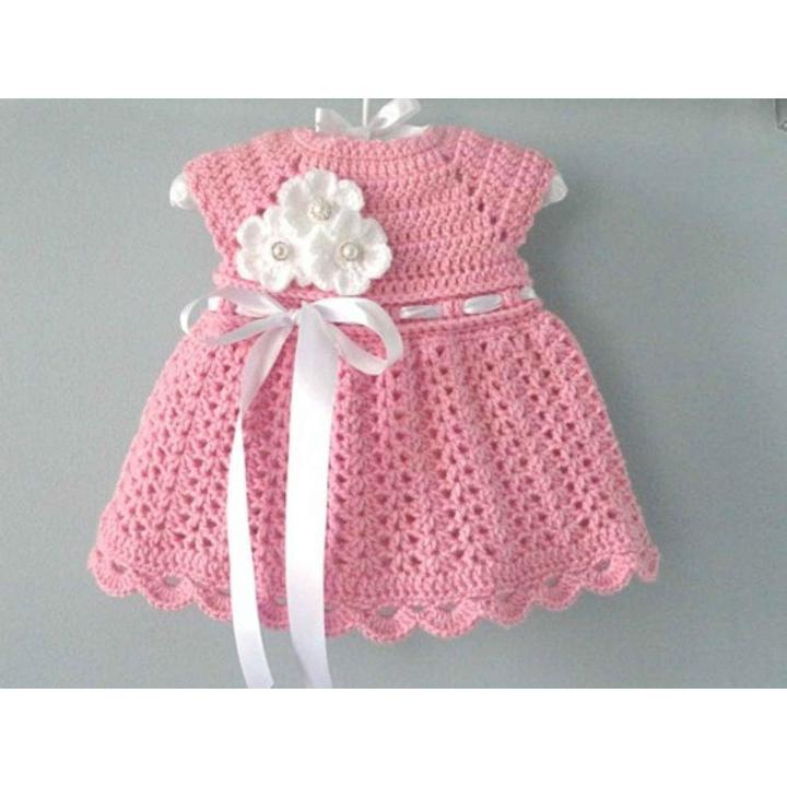 crochet dress for girls/ handmade knitted crochet clothing for babies