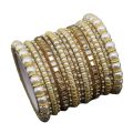 Jewellery for girls Stylish Pearl Kundan Bangle Set For Women and Girls. 