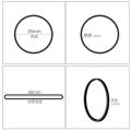 38x1.4 mm Black Rubber Bands School Office Tying Gadgets Strong Elastic Rubber Band. 