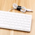 3Pcs Leather Cable Organizer USB Cord Holder,Wire Management,Cable Straps,Cable Wrap Winder,Phone Earphone Line Cable Ties. 
