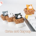 Mechanical Keyboard Custom Keycap Personality Design Cartoon Axis Gaming Accessories Artisan Keycap Anime Keys Caps Cute Cat. 