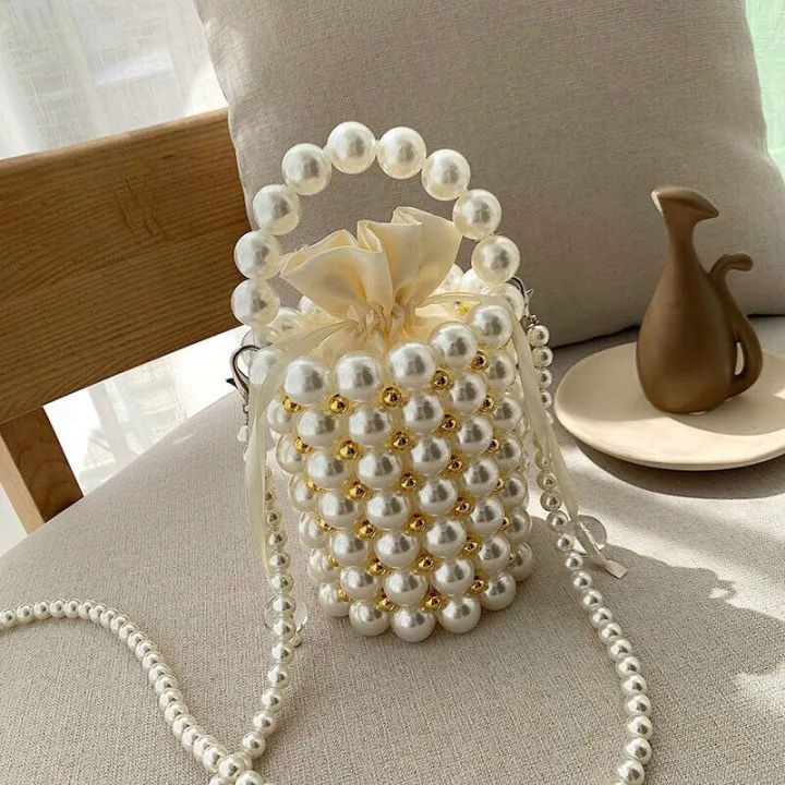 Hot%20Selling%20Female%20Handmade%20Pearl%20Shoulder%20Tote%20Bag%20Trending%20Black%20Pearl%20Bucket%20Stone%20Purse%20Woman's%20Wedding%20Evening%20Handbag%20-%20Image%202