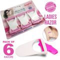 Orignal Pack of 6pcs Safit care women soft Razor, Disposable, Shaving & Trimming-6pcs. 