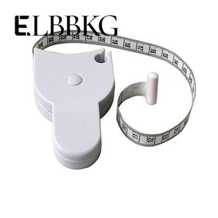 1 【HOT】 White PVC Body Fat Caliper Measure Tape Tester Fitness For Lose Weight For Body Building Portable Fitness Equipmnet