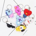3D KPOP BTS BT21 Keychain Collection Keyring COOKY CHIMMY SHOOKY RJ. 