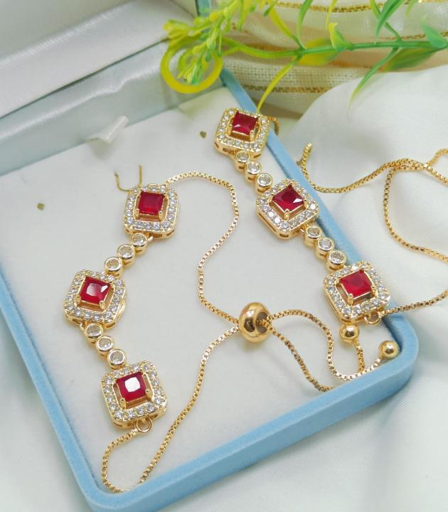 Beautiful%20Fancy%20Zircon%20Bracelet%20for%20Women%20%7C%20Premium%20Luxury%20Zircon%20Bracelet%20for%20Women%20-%20Elegant%20Adjustable%20Gold%20Plated%20Chain%20Bracelet%20-%20Fancy%20Crystal%20Tennis%20Bracelet%20for%20Girls%20-%20Wedding%20&%20Party%20Wear%20Jewelry%20-%20Stylish%20Stone%20Inlaid%20Kada%20Bracelet%20Anniversary%20-%20Image%202