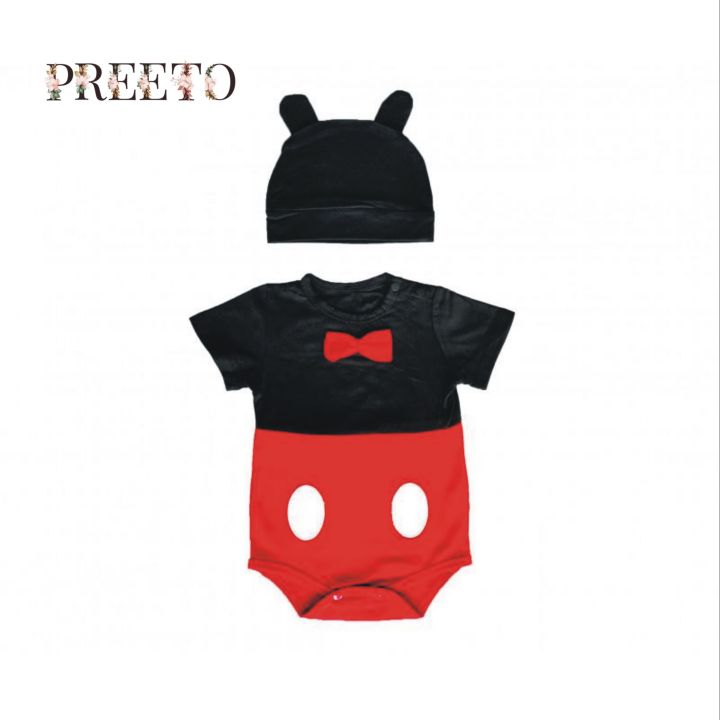 MICKEY MOUSE BABY COTTON ROMPER