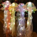Jellyfish Light Mesh Atmosphere Jellyfish Lamp String With Battery Portable Flower Lamp Home Bedroom Decoration Hang Night Light 1Pcs. 