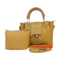 Ladies Soft PU Leather Handbag with Small Carry Pouch and Adjustable Shoulder Strap. 