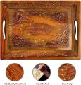 Pakistani Handcrafted Wooden Serving Tray with Elegant carving | Traditional Decorative Tea Tray | Handcrafted Wooden Serving Platters | Traditional Pakistani Cutwork serving Trays | Hadi wood craft. 