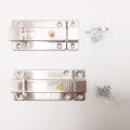 Stainless Steel Push Button Tower Bolt for Doors, 3 inches and 4 inches. 