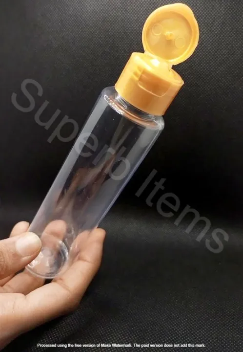 Hair%20Oil%20Bottles%20100ml%20Transparent%20Bottle%20with%20Golden%20Cap/%20Travel%20Bottles%20/%20Plastic%20Bottles%20for%20Oil,%20Sanitizer,%20Lotion,%20Handwash,%20Shampoo%20Bottle%20Empty%20/%20Refillable%20Bottle%20Empty%20Plastic%20Push%20Bottle%20-%20Image%203