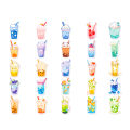 Bubble Milk Tea Stickers 50pcs Bubble Milk Tea Sticker Set Waterproof Diy Decal Kit for Phone Laptop Skateboard Cute Graffiti Design for Southeast Asian Buyers Cute Bubble Tea Stickers. 