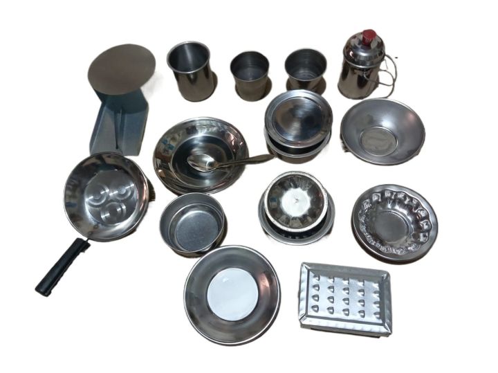 Miniature%20Kids%20Kitchen%20Set%20Stainless%20Steel%20Kids%20Kitchen%20Toys%20Set%20With%20%20Free%20Plastic%20Basket/Bowl%20%20Miniature%20Cooking%20Set%20Simulation%20Tableware%20Toy%20Pretend%20Play%20Cook%20Toy%20for%20Kids%20-%20Image%204