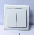 MK Legrand Electric 2 Gang/2 Way Wide Rocker Switch - S4782W2. 