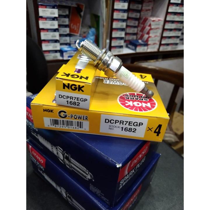 NGK platinum ( G-POWER) SPARK PLUG DCPR7EGP for suzuki wagonR, suzuki Cultus new, mini pajero, Alto 660cc old JDM, suzuki every old ( 3 PIECE PRICE MENTION ) MADE IN THAILD