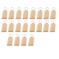 20Pcs Blank Wooden Key Chain Diy Wood Keychains Key Tags Gifts Yellow Rectangle. 