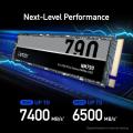 Lexar NM790 2280 NVMe SSD 1TB 2TB 4TB Single Cut - 2 Years Warranty - Speed Upto 7400MB/s Compatible with PlayStation 5. 