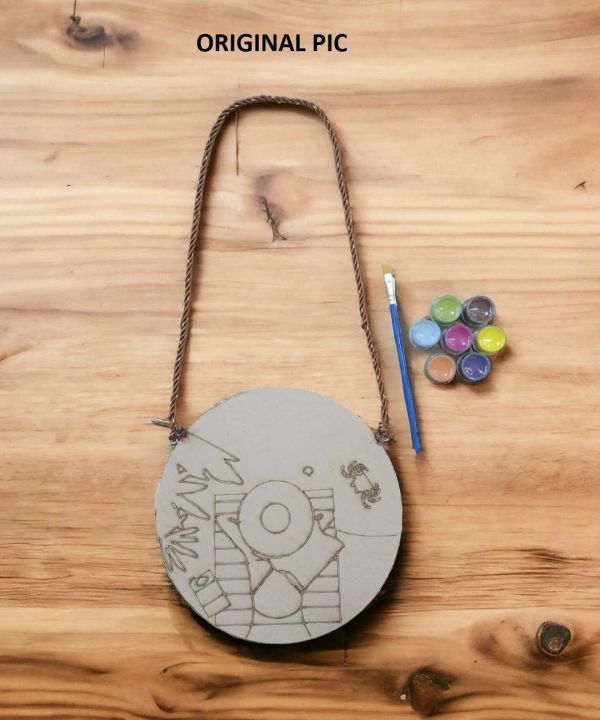 Wall Hanging Wooden Paint by Number Kit, DIY Craft Kit for Adults, Wood Wall Art, Diy Art Crafts, Home Gift, Wood Set, Summer Wall Decor | Beach Painting