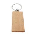 20Pcs Blank Wooden Key Chain Diy Wood Keychains Key Tags Gifts Yellow Rectangle. 