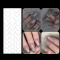 Manicure Sticker Matched Freely Long Nail Art Template Decals. 