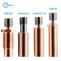 1/2 PCS Bi-Metal Heatbreak E3D Ender3 CR10 Cr6se Copper & Titanium Alloy upgrade All-Metal V6 Hotend Throat 1.75MM Filament. 