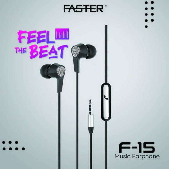 FASTER - F15 - High Bass & Sound - Universal Music Earphone